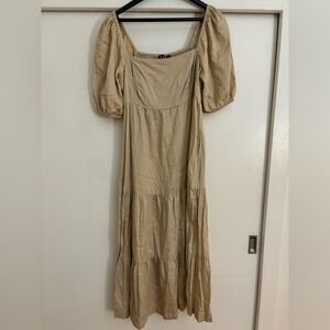 GAP midi puff sleeve dress